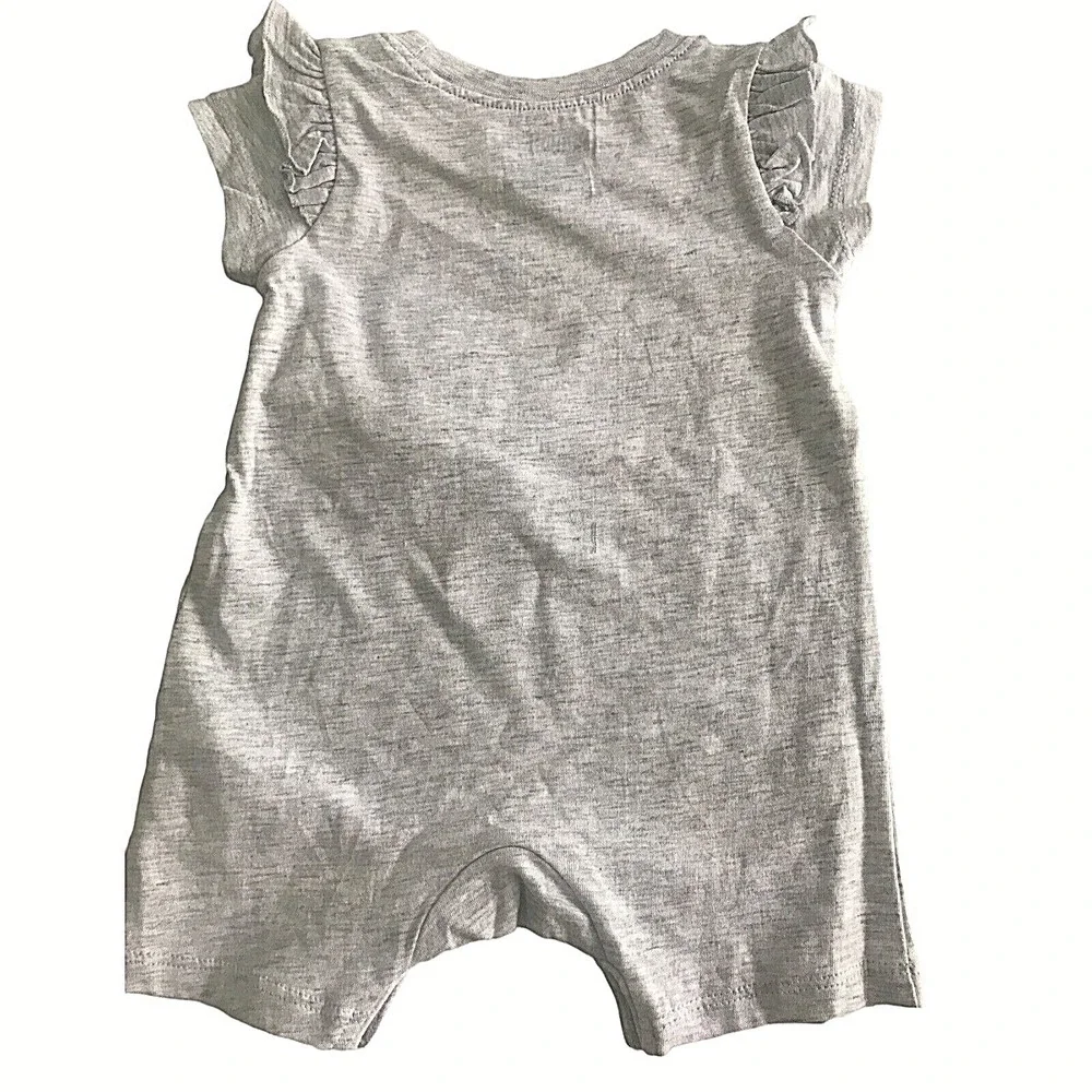 Puma Baby Girl‎ White Heather 3‑Piece Romper Set 3‑6M